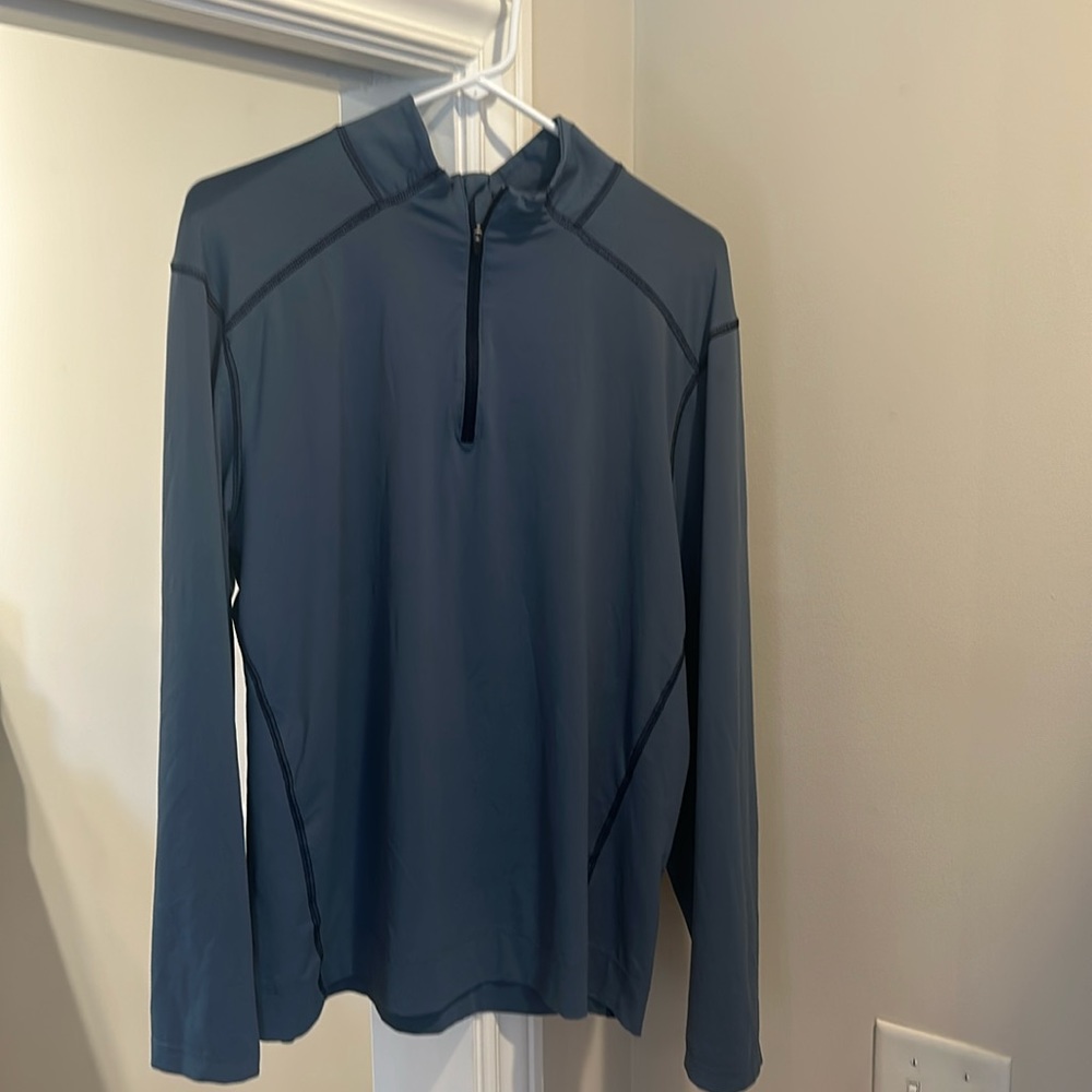 Normal brand blue large quarter zip